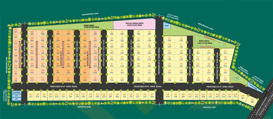 Master Plan of Akshita Inspiring Edge in Shamirpet, Hyderabad - Image 302583