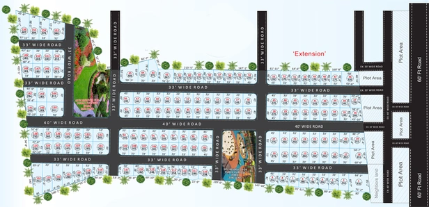 Master Plan of Divi Paradise City in Chikkadpally, Hyderabad - Image 302632