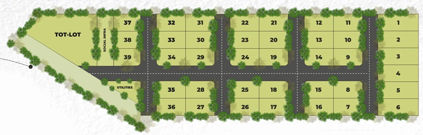 Master Plan of Prajay Virgin County Phase 3 in Maheshwaram, Hyderabad - Image 316849