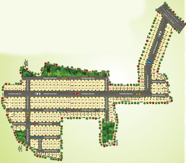 Master Plan of Pavan Green West Phase 1 in Kondapur, Hyderabad - Image 308118