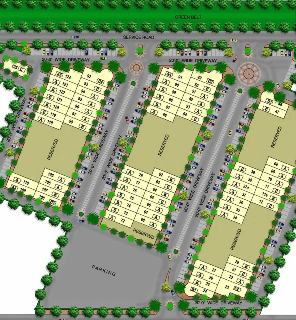 Master Plan of Pavan Pristine Green in Bhanur, Hyderabad - Image 317385