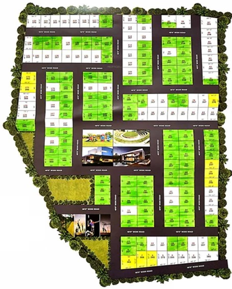 Master Plan of Rainbow Oxygen Villa in Tukkuguda, Hyderabad - Image 308187