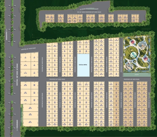 Master Plan of Yugandar Royal Heights in Sadashivpet, Hyderabad - Image 317402