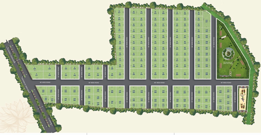 Master Plan of Yugandhar Green Height in Aroor, Hyderabad - Image 316920