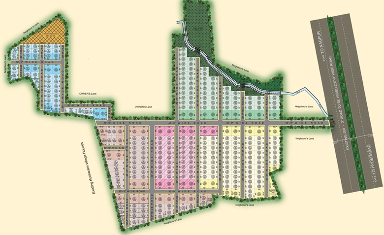 Master Plan of J Sukrithi Jaithra in Medachal, Hyderabad - Image 307970