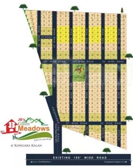 Master Plan of Jb Green Meadows in Adibatla, Hyderabad - Image 307944