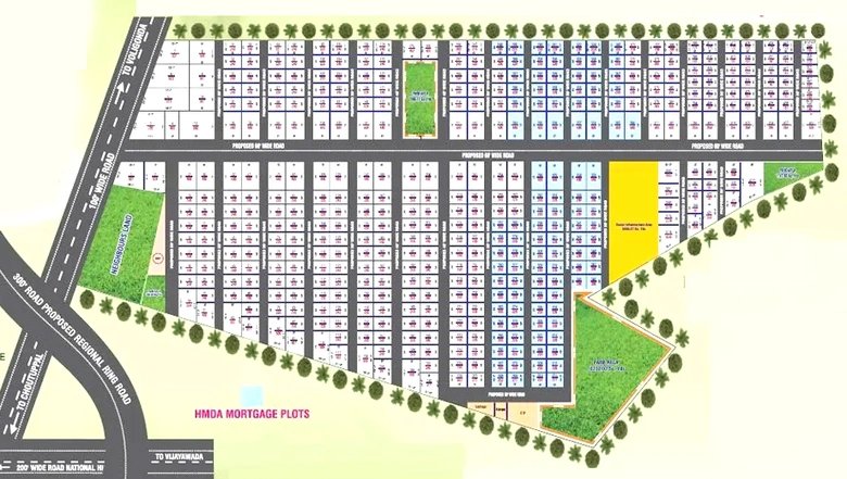 Master Plan of Iconic RRR County in Yadagirigutta, Hyderabad - Image 307906