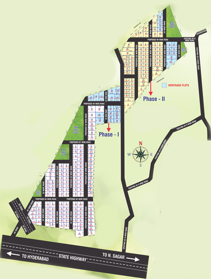 Master Plan of Iconic Treasure County in Sagar Highway, Hyderabad - Image 307915