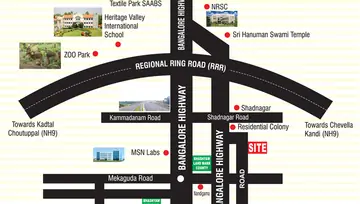 Location of Bhashyam Rainbow County - Image 303769