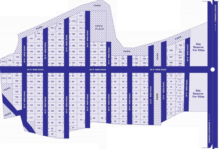 Master Plan of Bhashyam Rainbow County in Shadnagar, Hyderabad - Image 303770