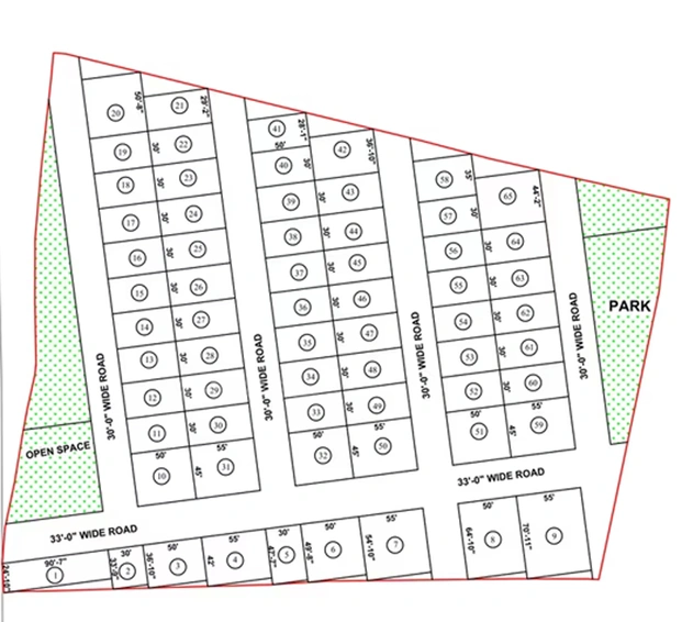 Master Plan of Bhashyam Cyber County 4 in Adibatla, Hyderabad - Image 303679