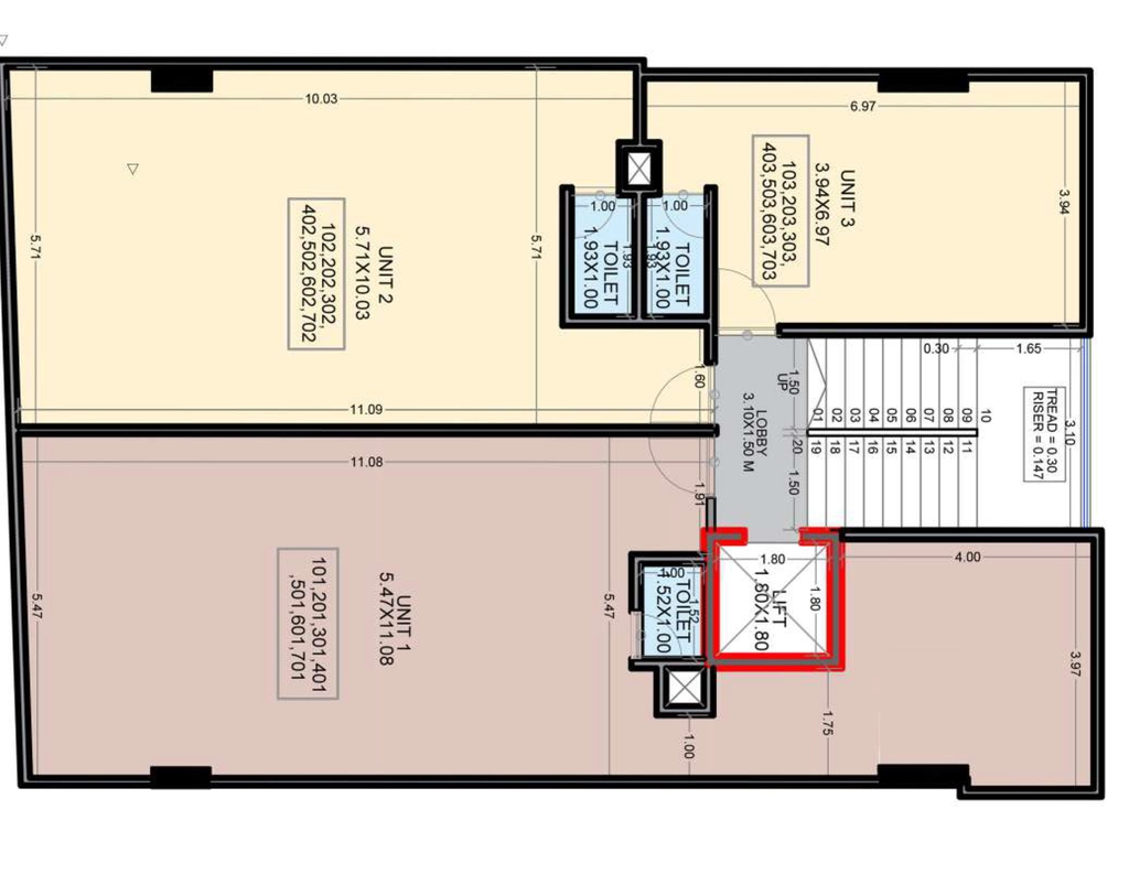 Floor Plan of Swojas Capital One in Model Colony, Pune - Image 347021