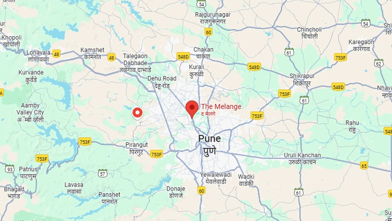 Location of Cosmos The Melange in Bhosari, Pune - Image 281966