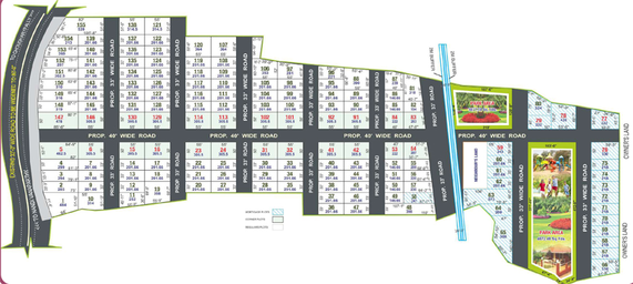 Master Plan of Divyasri Shiva Nandi Phase 1 in Sagar Highway, Hyderabad - Image 308754