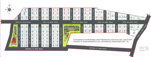 Master Plan of Divyasri Shiva Nandi Phase 2 in Sagar Highway, Hyderabad - Image 308760