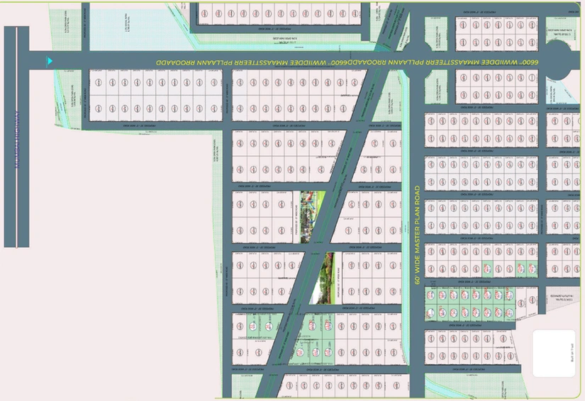 Master Plan of Divyasri Sundarban in Sadashivpet, Hyderabad - Image 308767