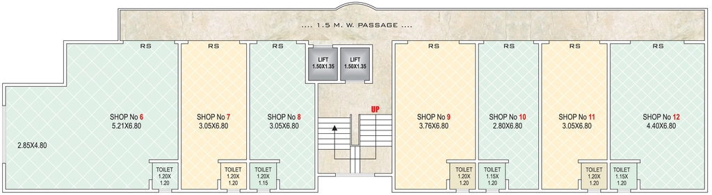 Floor Plan of Commercial Sparkle Splendor in Dighi, Pune - Image 350916