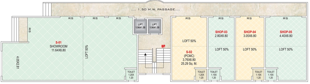 Floor Plan of Commercial Sparkle Splendor in Dighi, Pune - Image 350917
