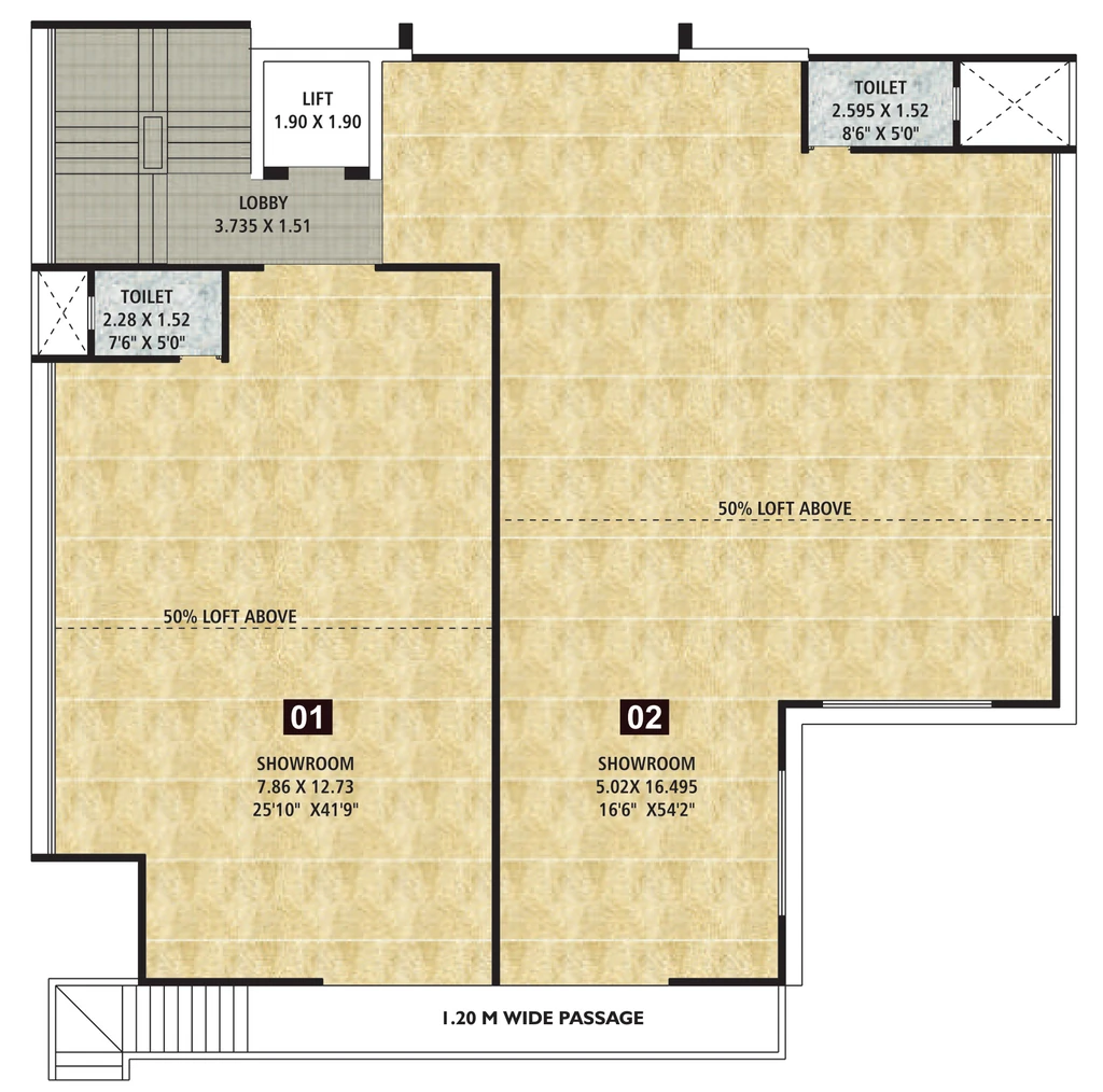 Floor Plan of Commercial Tanmay Vrindanand Bay in Baner, Pune - Image 351028
