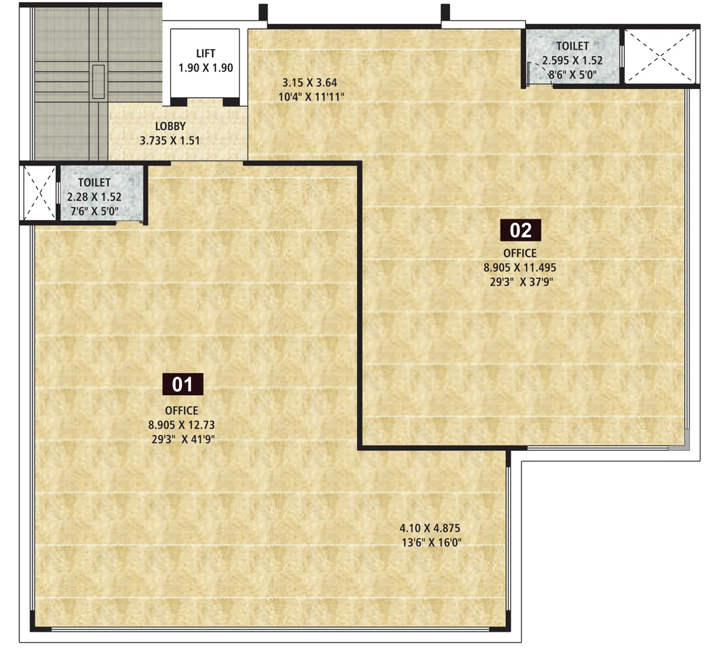 Floor Plan of Commercial Tanmay Vrindanand Bay in Baner, Pune - Image 351029