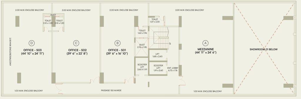 Floor Plan of SR Business Hub in Baner, Pune - Image 350971