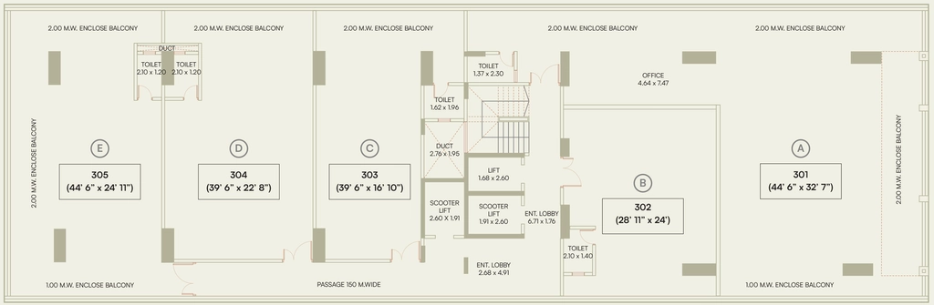 Floor Plan of SR Business Hub in Baner, Pune - Image 350972