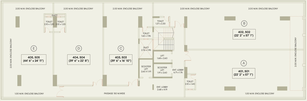 Floor Plan of SR Business Hub in Baner, Pune - Image 350973