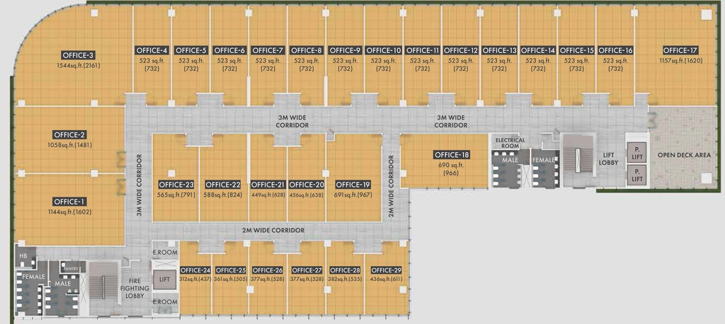 Floor Plan of Amanora Ascent Avenue in Hadapsar, Pune - Image 281955