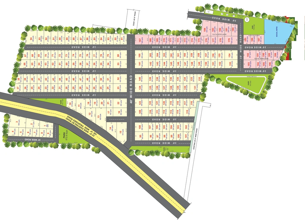 Master Plan of ESR Premium County in Maheshwaram, Hyderabad - Image 335047