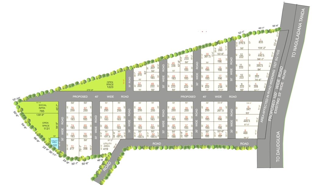 Master Plan of ESR Heights in Maheshwaram, Hyderabad - Image 335055