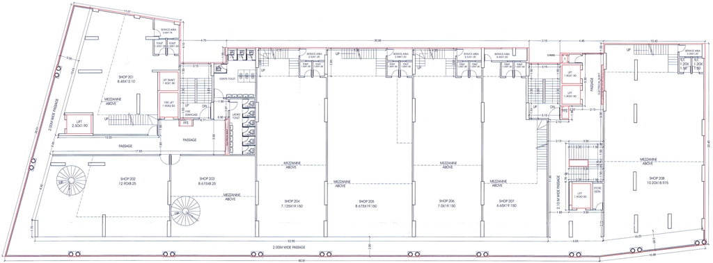Floor Plan of Commercial Shree Saai Fortune in Moshi, Pune - Image 350740