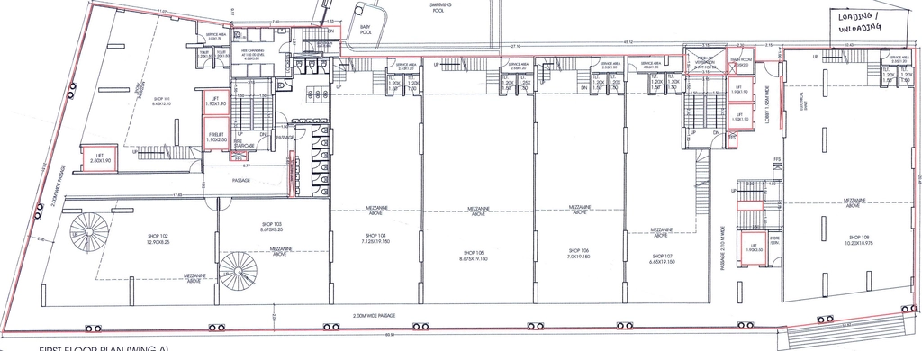 Floor Plan of Commercial Shree Saai Fortune in Moshi, Pune - Image 350739