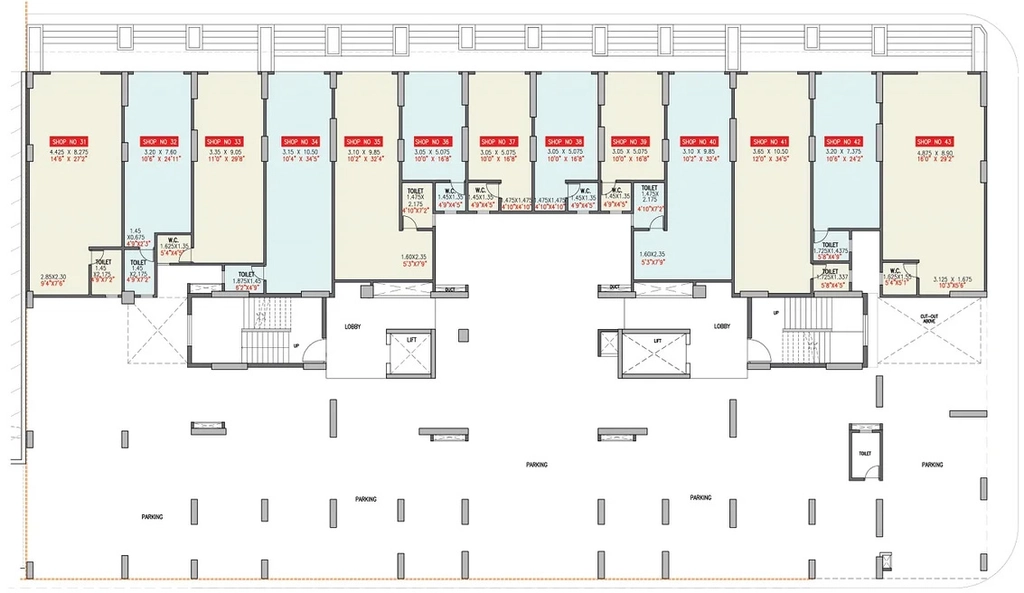 Floor Plan of DR Gavhane Destination Ostia F1 in Dudulgaon, Pune - Image 350558