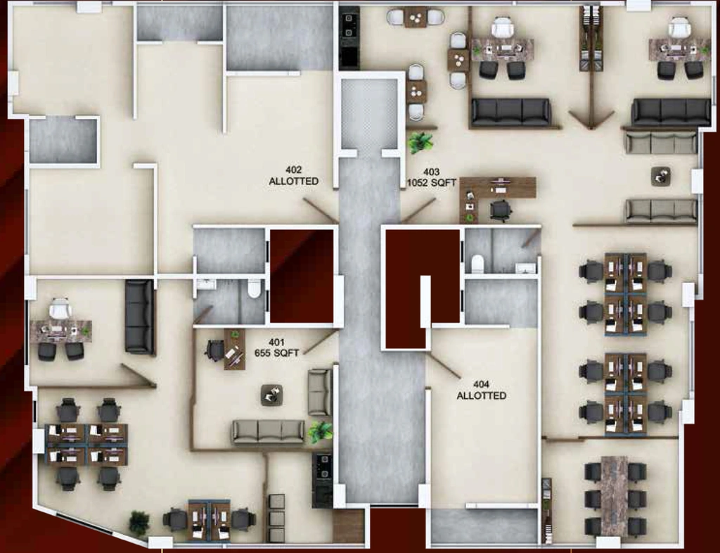 Floor Plan of Vyas Swapnali CHS in Kothrud, Pune - Image 351105