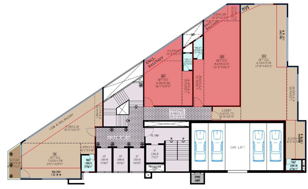 Floor Plan of Anand Epitome in Kothrud, Pune - Image 350528