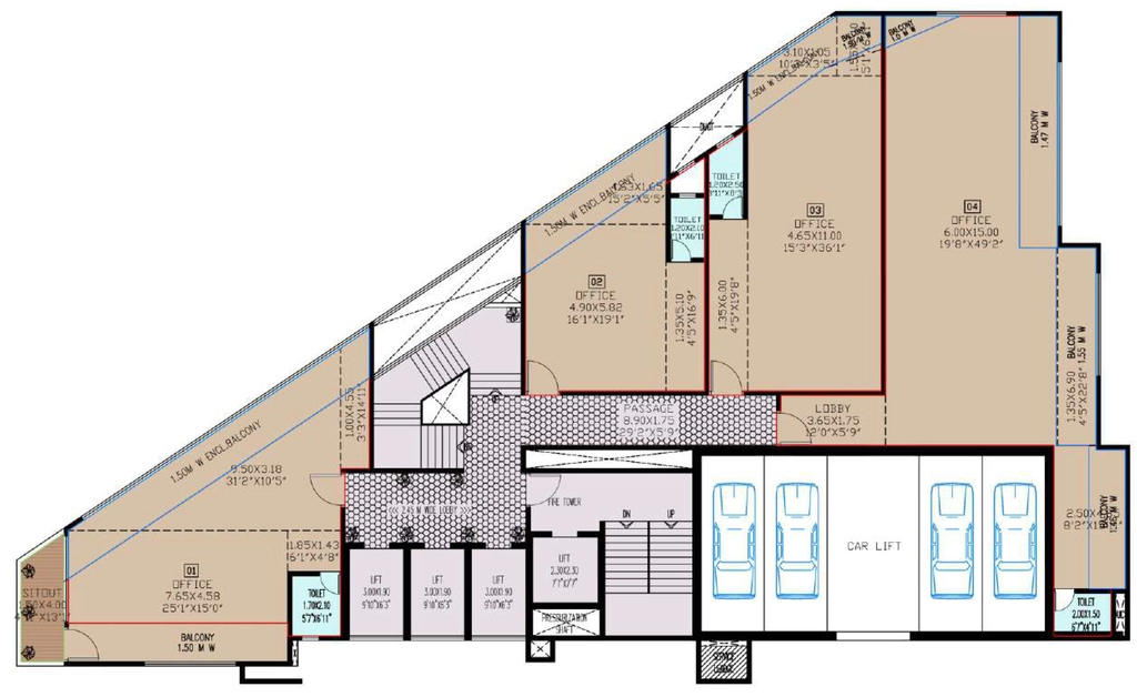 Floor Plan of Anand Epitome in Kothrud, Pune - Image 350530