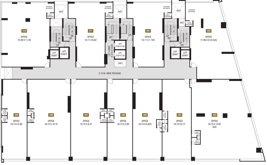 Floor Plan of Power Heights in Koregaon Park, Pune - Image 350626