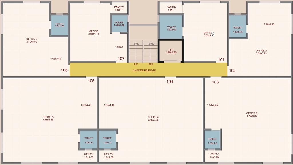 Floor Plan of Commercial Lagoo Gangadhar in Erandwane, Pune - Image 350592