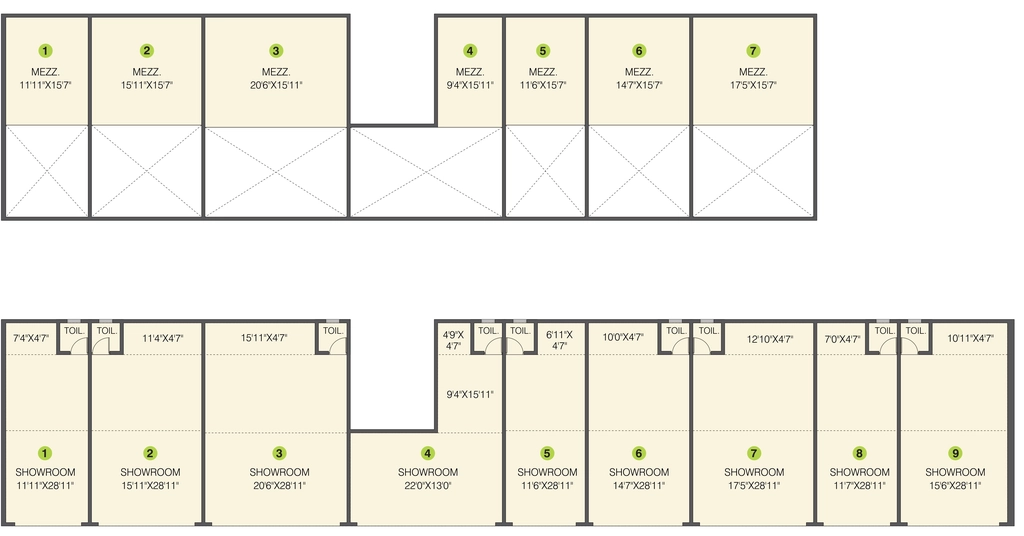 Floor Plan of Commercial RGS Forte in Wakad, Pune - Image 350663