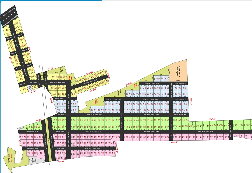 Master Plan of Markup Sai Brindavan in Ghatkesar, Hyderabad - Image 337973