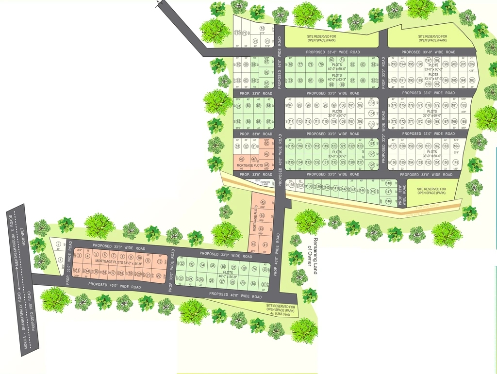 Master Plan of Riddhi Raghunath County in Shankarpally, Hyderabad - Image 337795