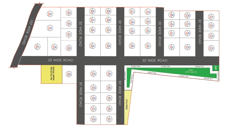 Master Plan of Vasudaika Whistling Woods in Mankhal, Hyderabad - Image 333366