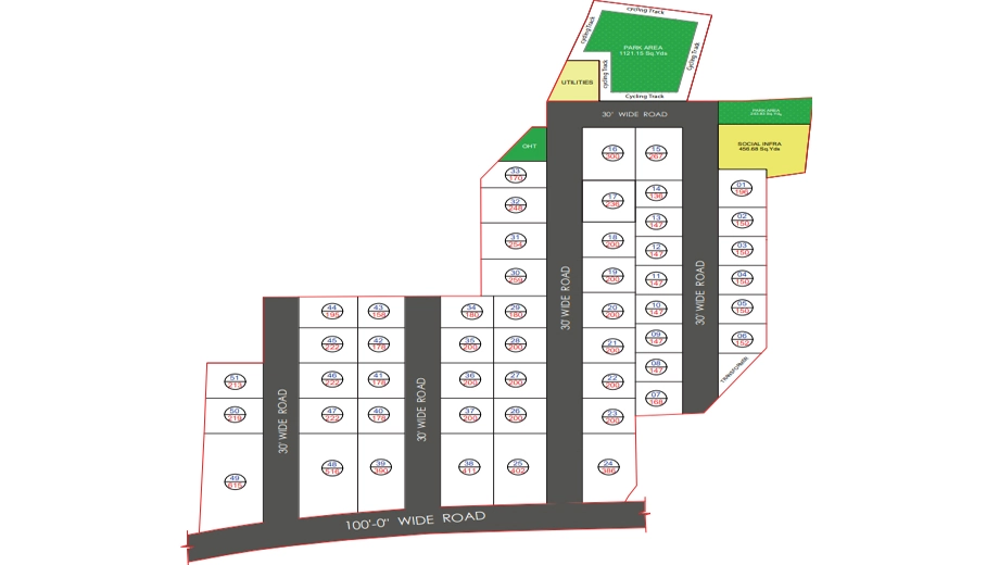 Master Plan of Vasudaika Cosmo Elite in Meerpet, Hyderabad - Image 346392