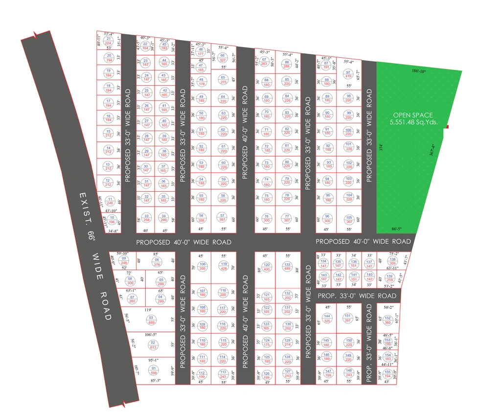 Master Plan of Vasudaika Cosmo Celesse in Maheshwaram, Hyderabad - Image 346396