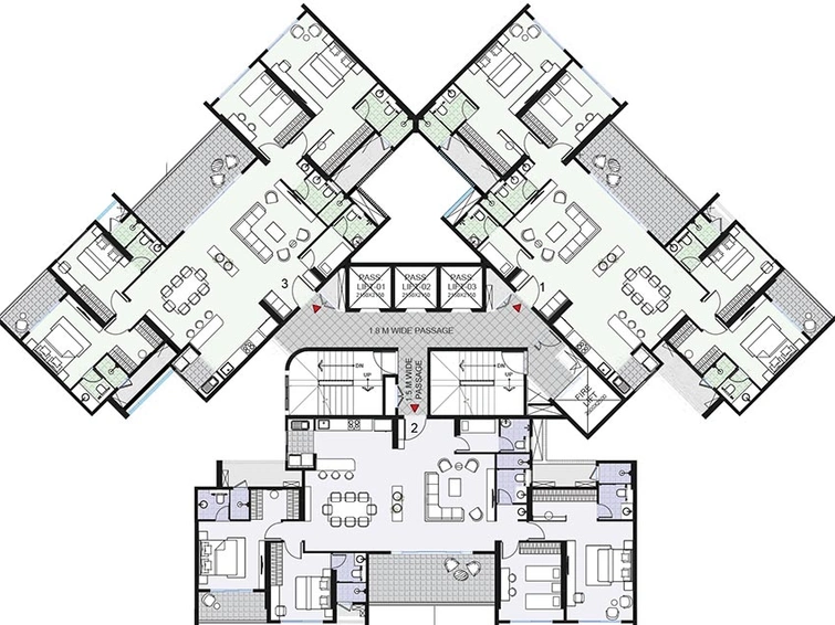 Floor Plan of Malpani M Soul Strings Wing B in Baner, Pune - Image 264989