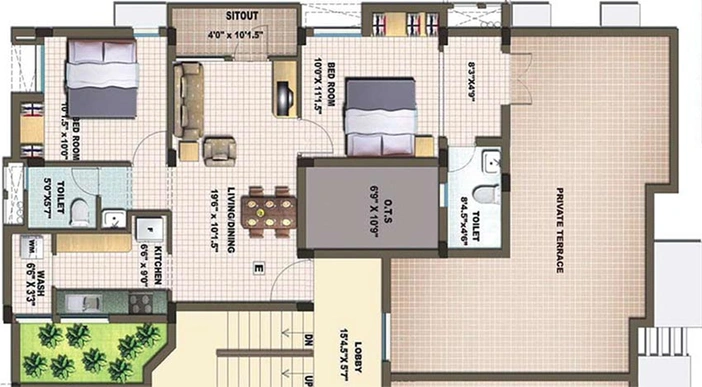 2 BHK Flat in Casagrand Madhuban in Madipakkam, Chennai - Image 850705