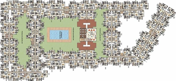 Floor Plan of Casagrand Miro in Mannivakkam, Chennai - Image 265182