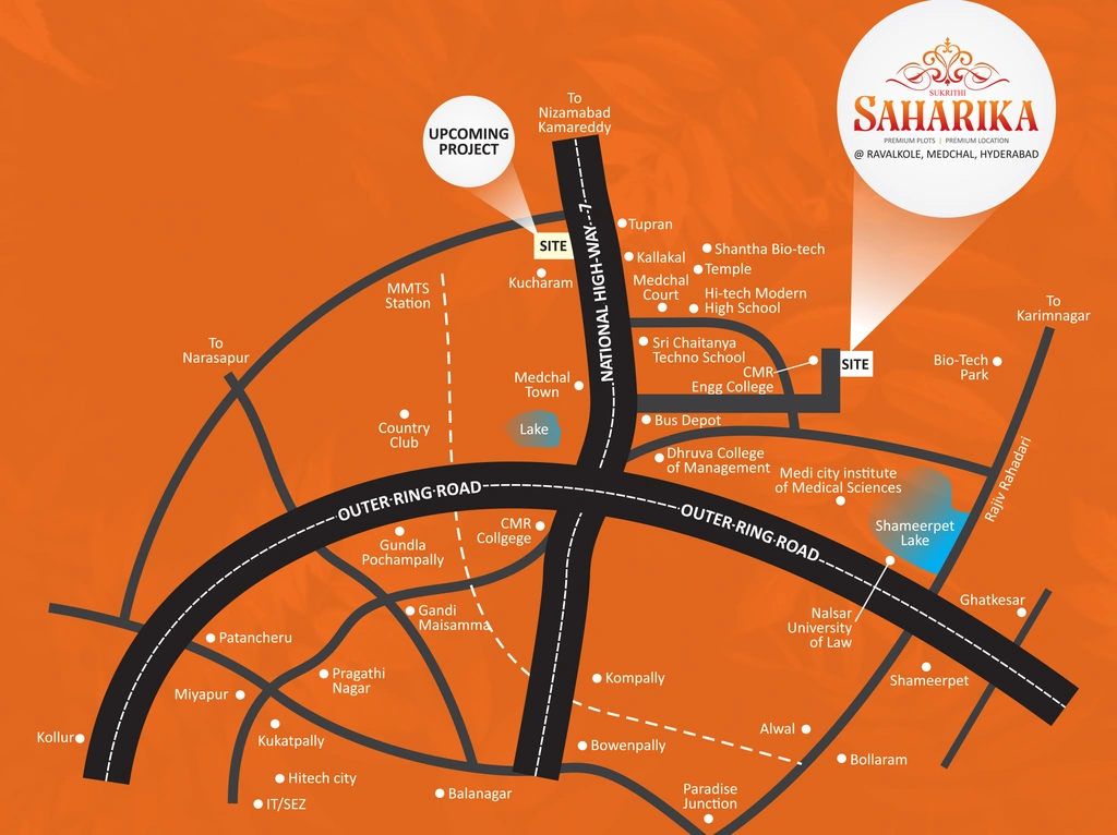 Location of Subhagruha Sukrithi Saharika in Medachal, Hyderabad - Image 329617
