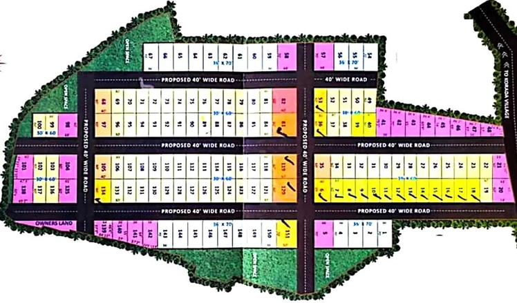 Master Plan of Sukrithi Srujana in Boyapalem, Visakhapatnam - Image 274739