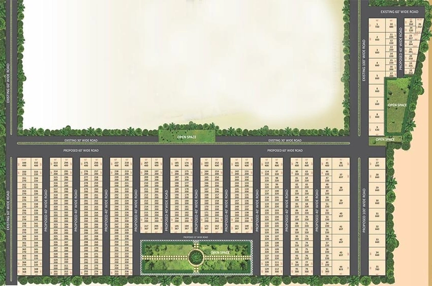 Master Plan of Sukrithi Avanthika in Thagarapuvalasa, Visakhapatnam - Image 274783
